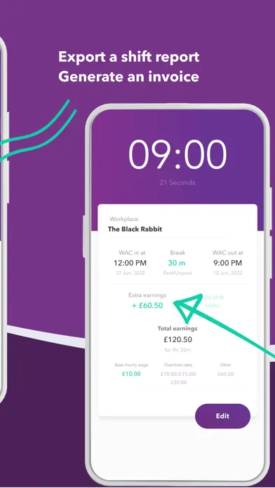 Captures d'écran de WAC: Manage Time & Money