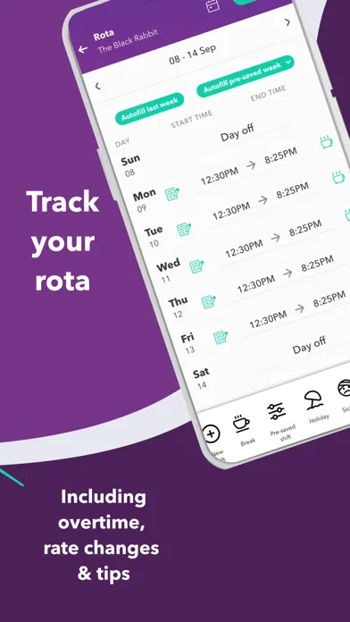 Captures d'écran de WAC: Manage Time & Money