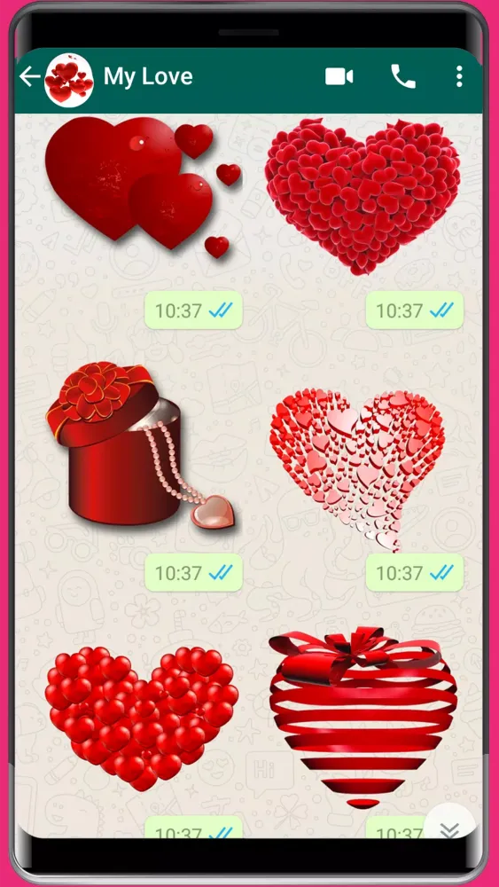 Screenshot di WASticker - Love romantic