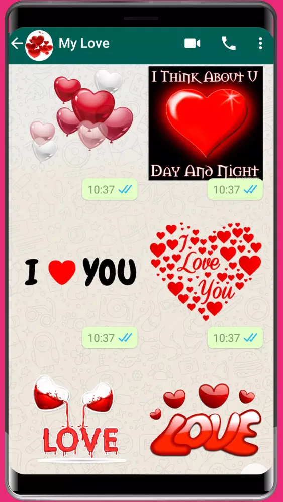 Screenshot di WASticker - Love romantic