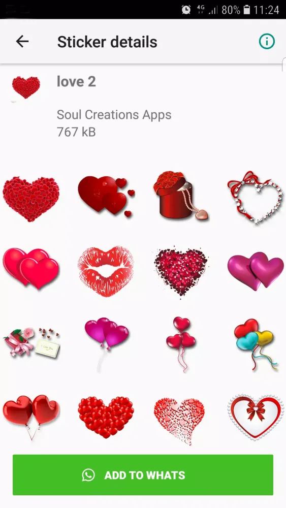 Screenshot di WASticker - Love romantic