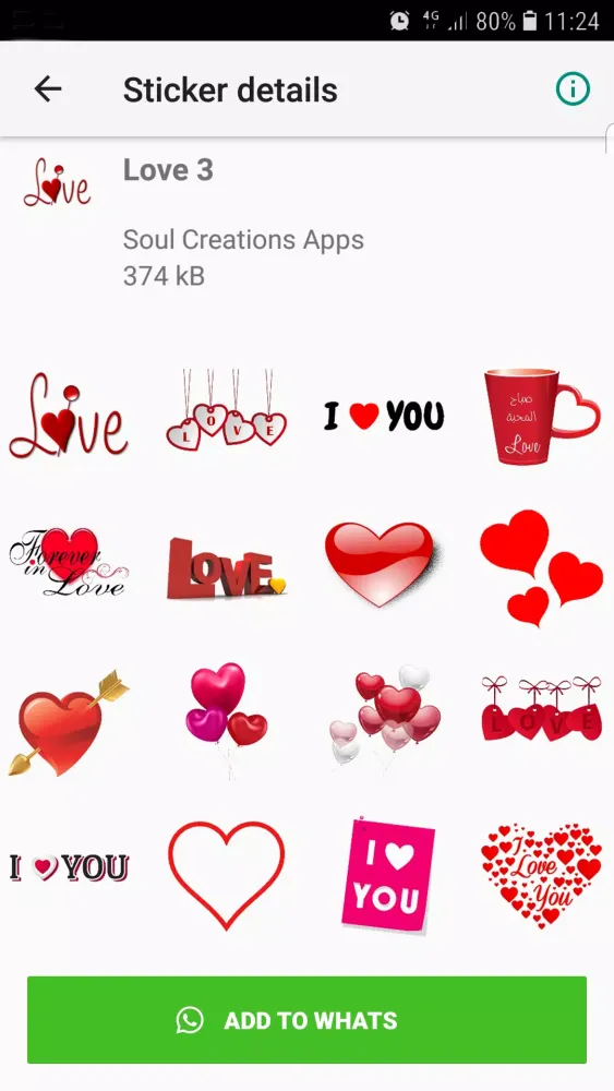 Screenshot di WASticker - Love romantic