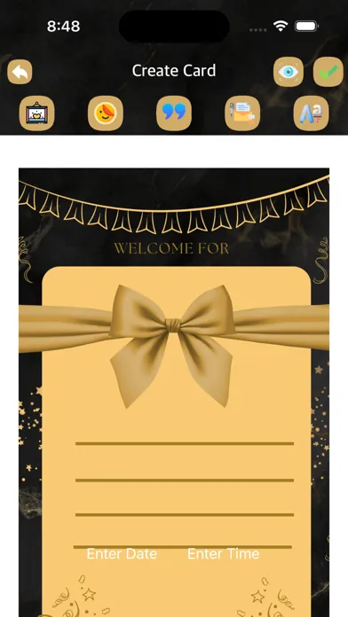 Zrzuty ekranu WEQapp - Printable Card