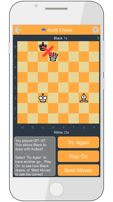 Tangkapan layar Swift Chess: Endgame Puzzles (Lite Version)