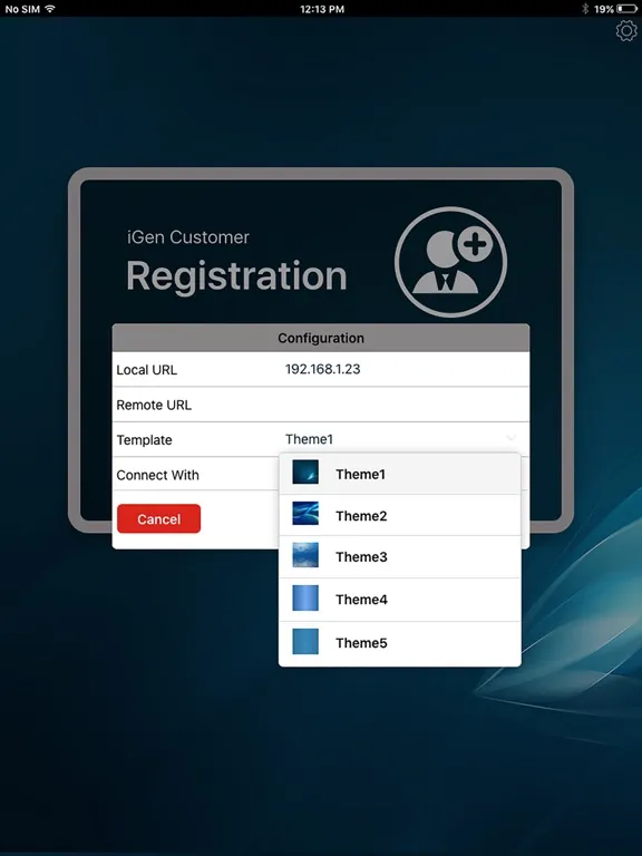 iGen Customer Registration iPad 应用截图