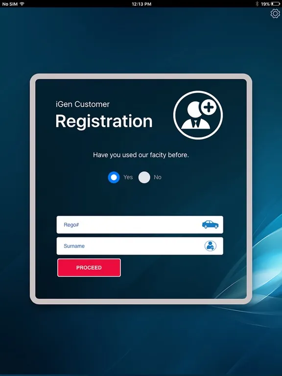 iGen Customer Registration iPad 应用截图