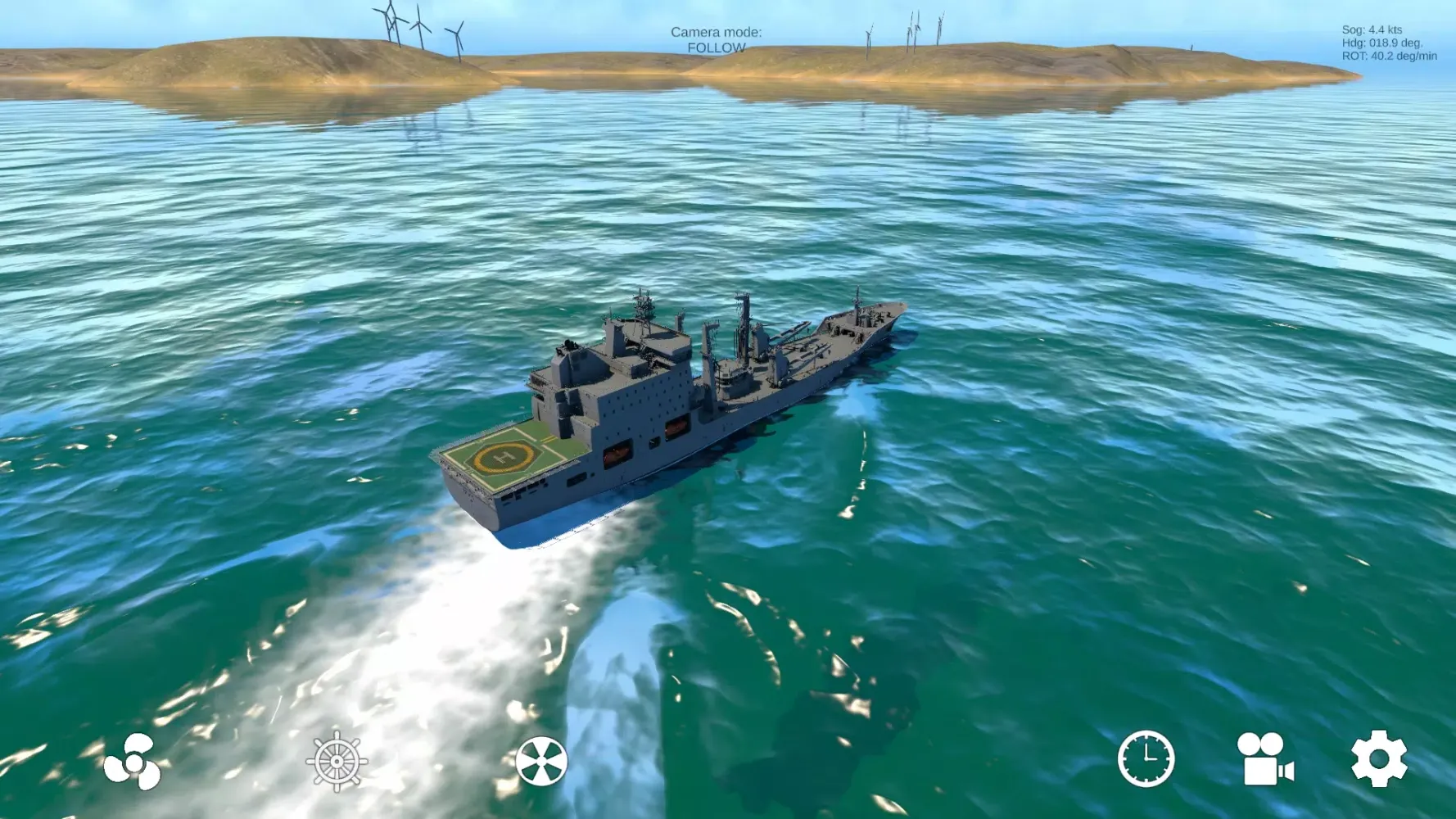 Ship Maneuvering Simulator Screenshots