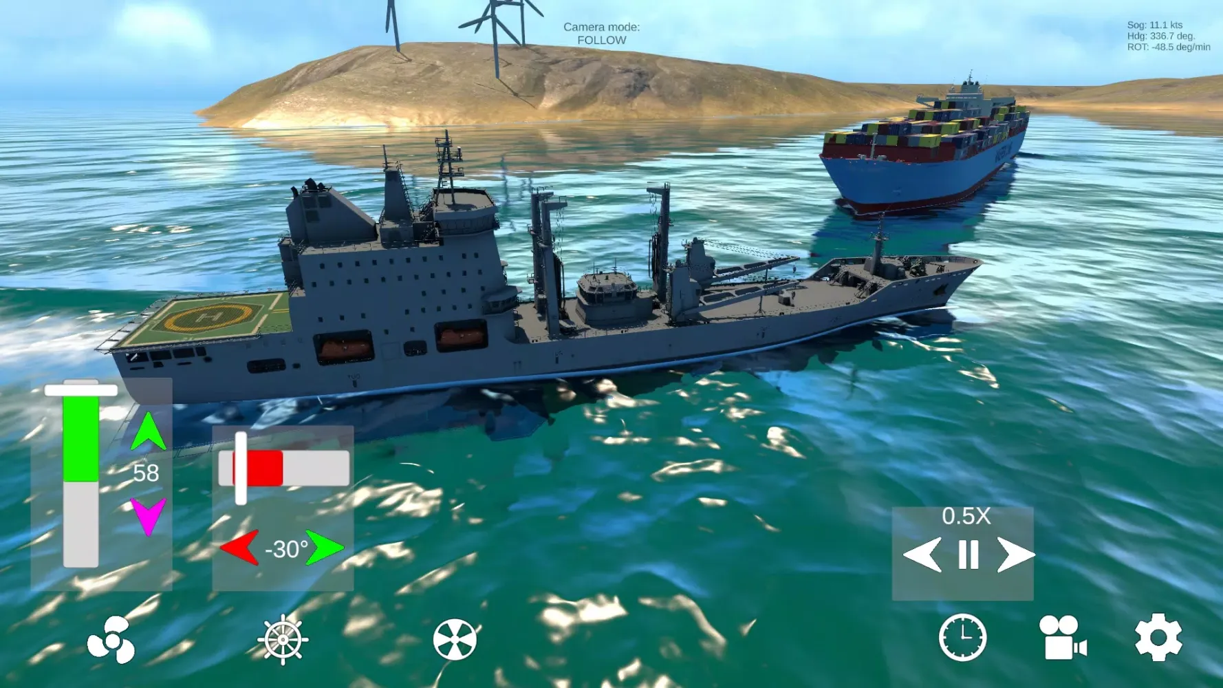 Ship Maneuvering Simulator Screenshots