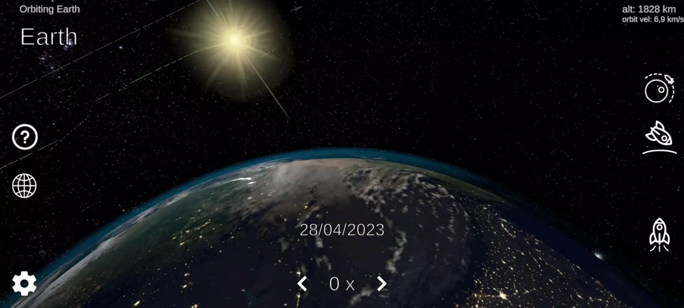 Solar System Simulator سکرین شاٹس
