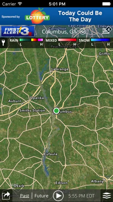Zrzuty ekranu WRBL Radar