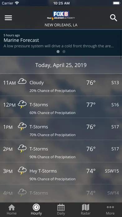 FOX 8 Weather Screenshots