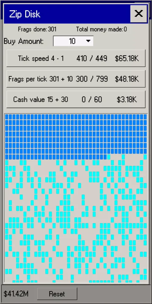 Screenshot di Idle Defrag