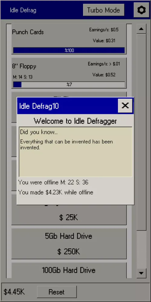Screenshot di Idle Defrag