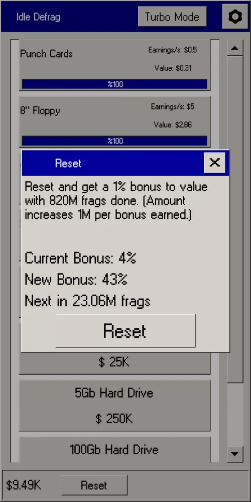 Screenshot di Idle Defrag