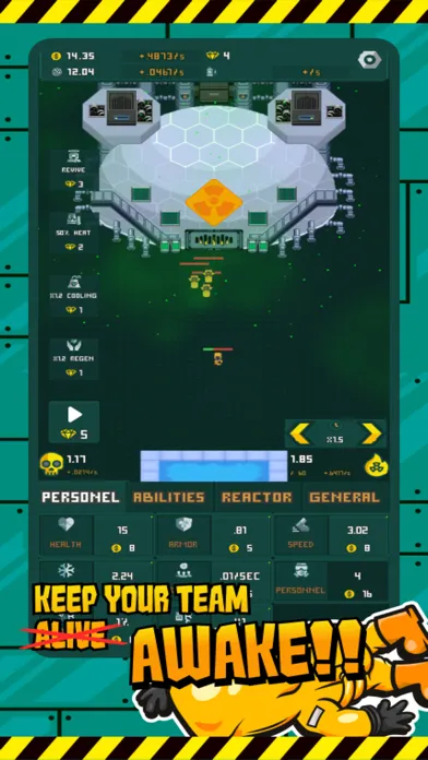 Tangkapan skrin Critical - Incremental Reactor