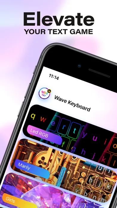 تصاویر Fonts AI Keyboard - LED themes