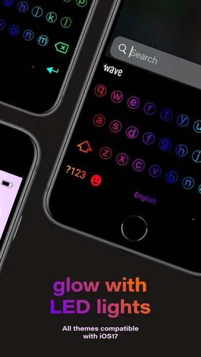 تصاویر Fonts AI Keyboard - LED themes
