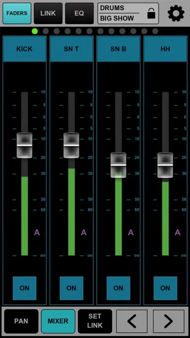 MyMon Personal Monitor Mixer Screenshots