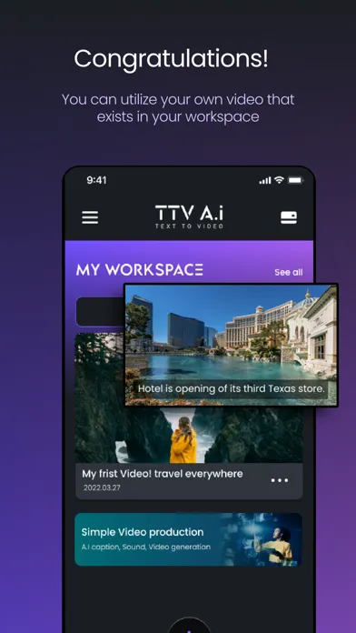 Text to Video (TTV AI)应用截图