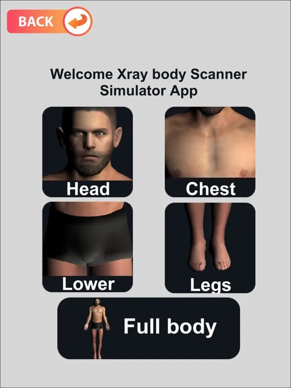 Tangkapan skrin X-ray Body Scanner Game iPad 