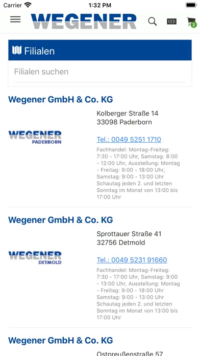 WEGENER ProApp Ekran Görüntüleri