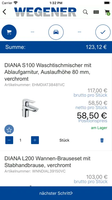 WEGENER ProApp Ekran Görüntüleri