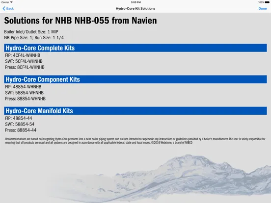 Hydro-Core Boiler Compatibility iPad Ekran Görüntüleri