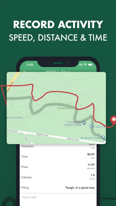 Zrzuty ekranu 10K Run Coach & Tracking App