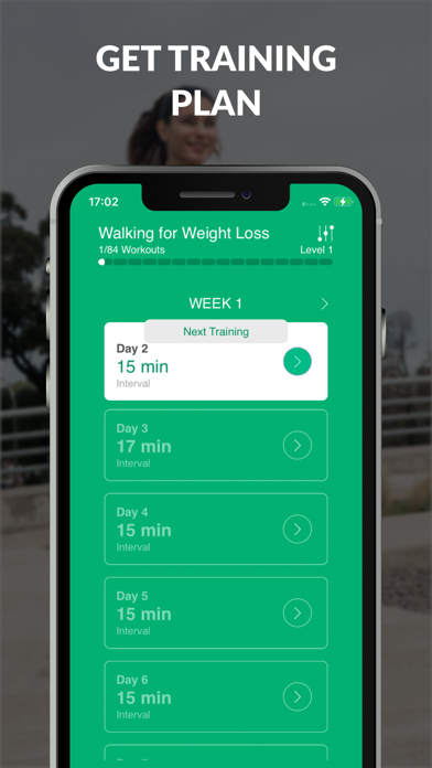 Capturas de pantalla de Walking to Lose Weight Guide