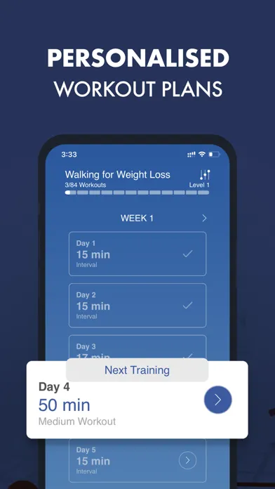 Walking For Weight Loss App Screenshots
