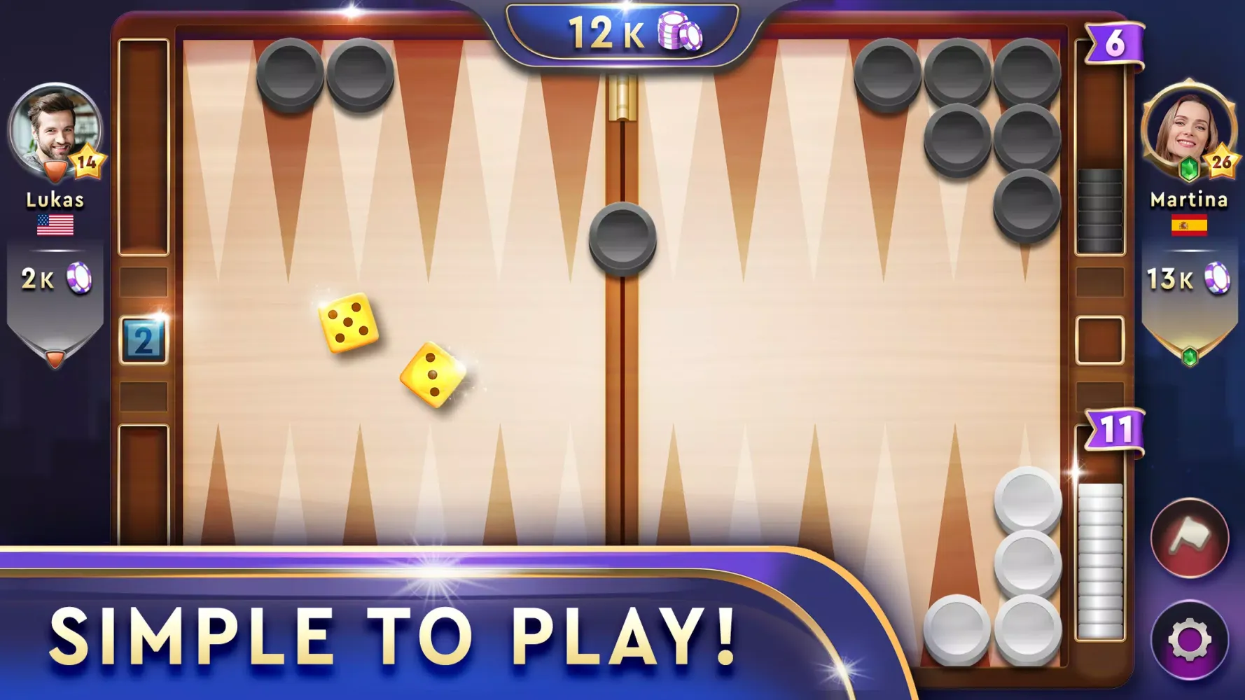 Backgammon Clubs Screenshots