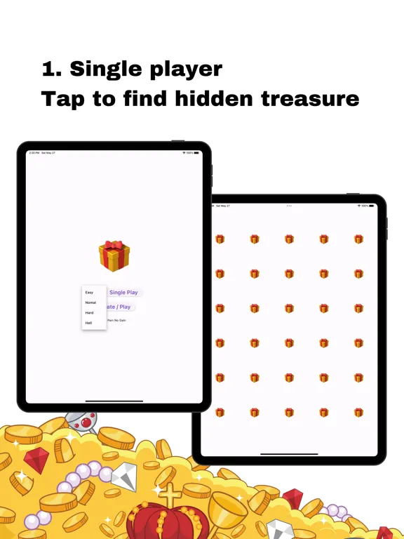 Where Game:Find hide treasure! iPad  スクリーンショット