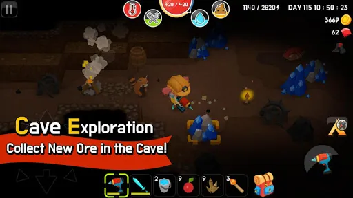 Capturas de tela do Mine Survival