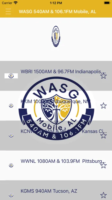 WASG AM540 & FM106.1 Radio سکرین شاٹس