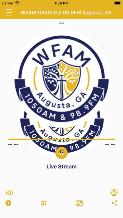 Captures d'écran de WFAM AM1050 & FM98.9 Radio