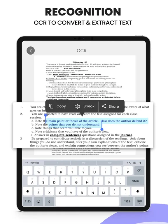 Captures d'écran de Scanner| Document PDF ScanLens iPad 