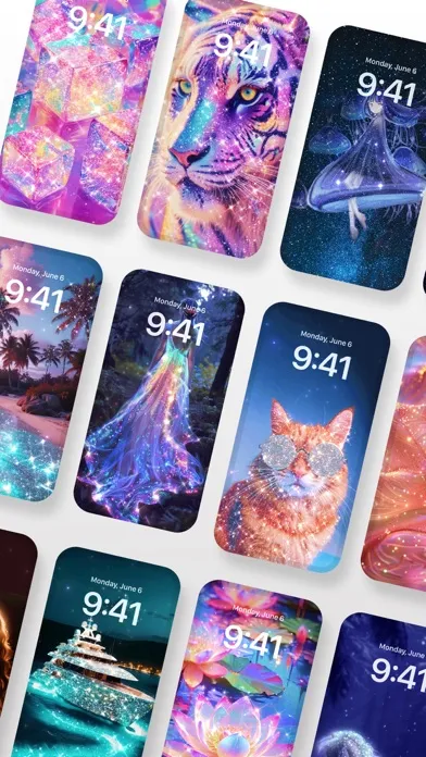 Captures d'écran de Glitter Wallpapers Lock Screen