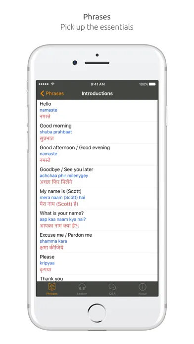 Hindi Language Guide & Audio - World Nomads スクリーンショット