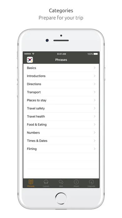 Ảnh chụp màn hình của Korean Language Guide & Audio - World Nomads
