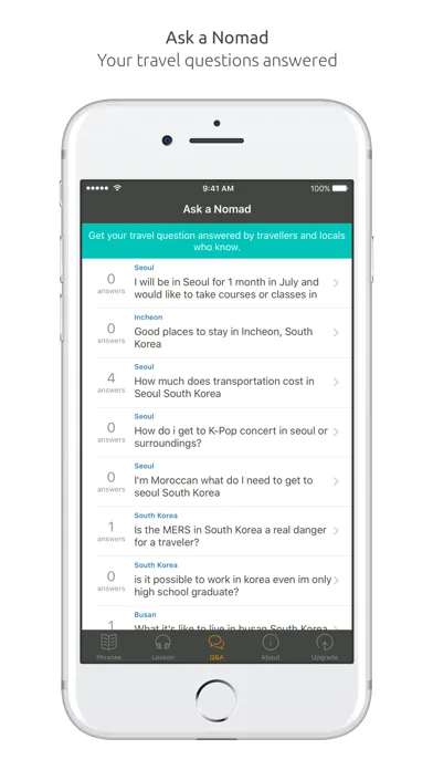 Ảnh chụp màn hình của Korean Language Guide & Audio - World Nomads