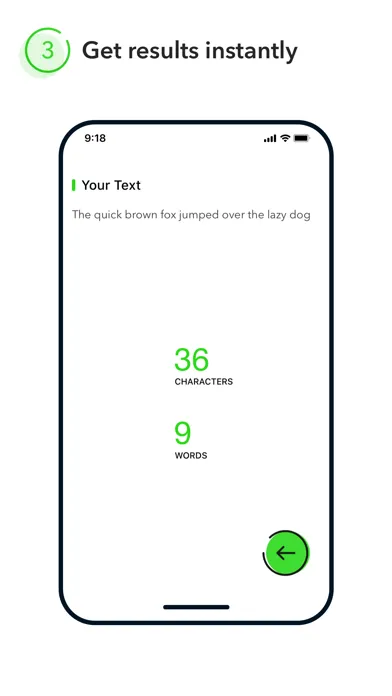 Instant Word Counter سکرین شاٹس