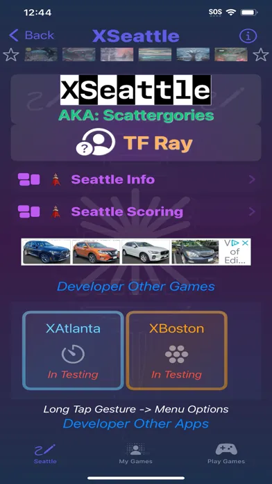 Tangkapan layar XSeattle