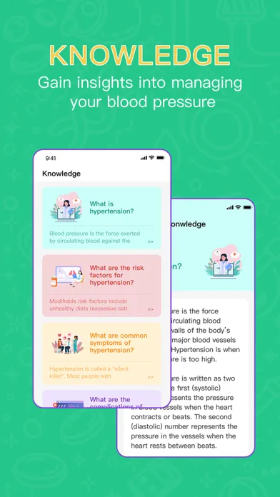 Capturas de tela do Tiny BP - Blood Pressure App