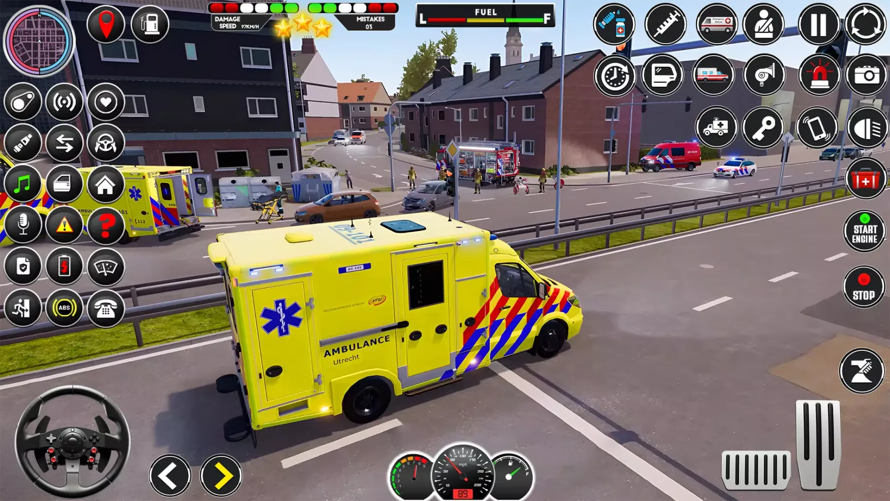 US Ambulance Sim Driving Game应用截图