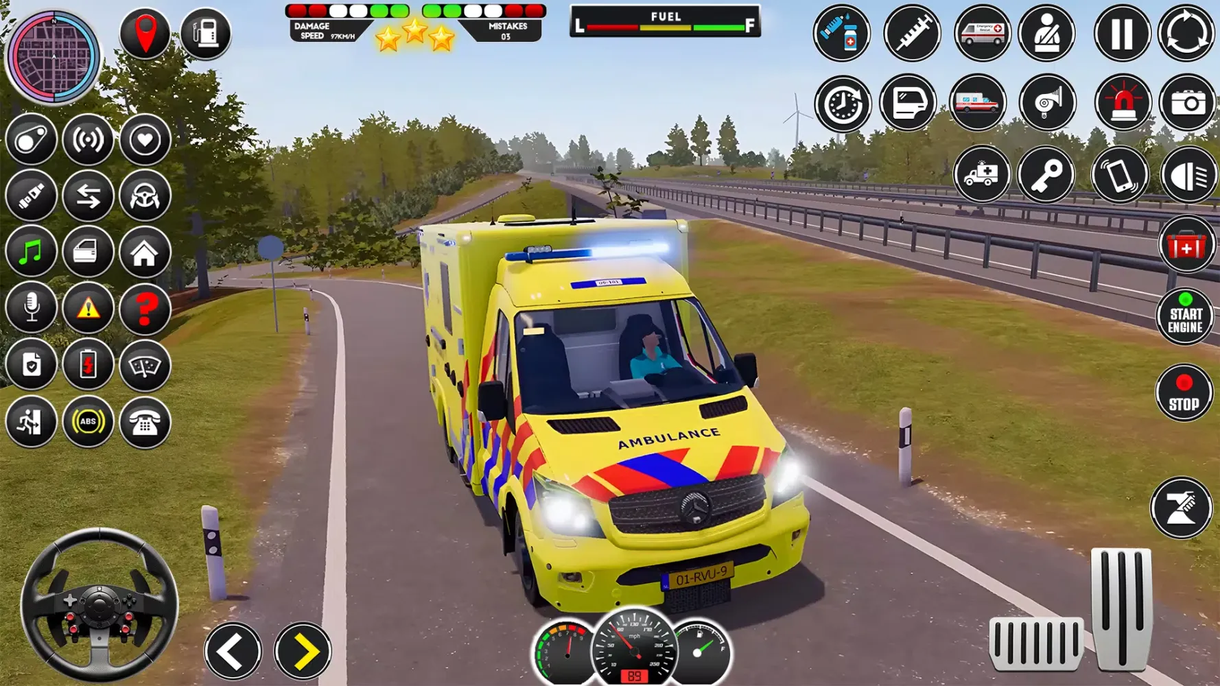 US Ambulance Sim Driving Game应用截图