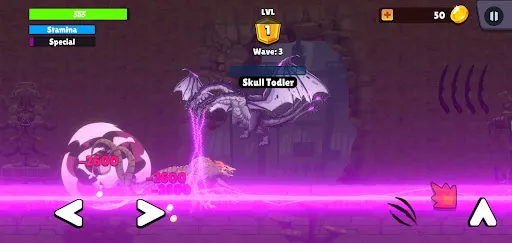 Capturas de tela do Kaiju Brawl