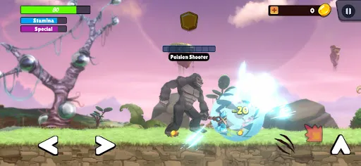 Capturas de tela do Kaiju Brawl