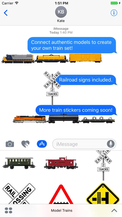 Model Train Stickers スクリーンショット