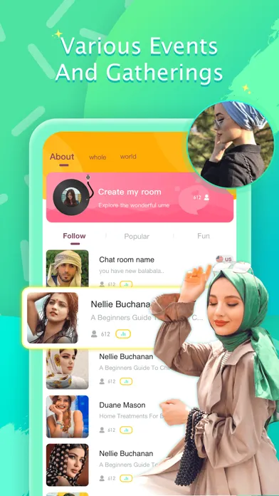 UME- Group Voice Chat Rooms Ekran Görüntüleri