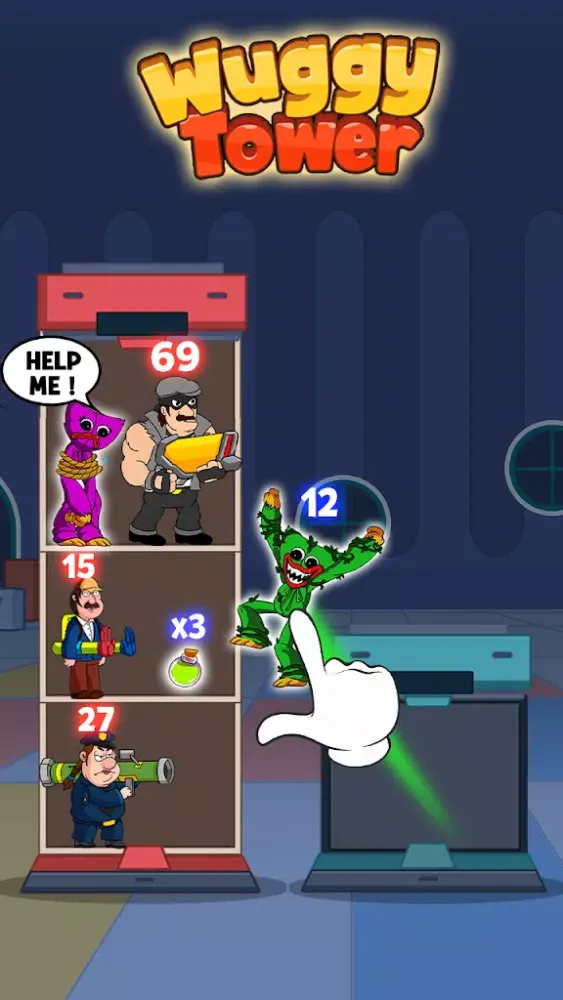 Ảnh chụp màn hình của Wuggy Kissy Tower Escape